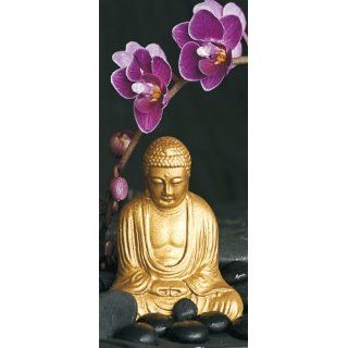 Türtapete Buddha   Größe 90 x 202 cm Küche & Haushalt