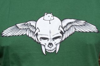 flying skull club shirt rockabilly gr dc L jeremy fish
