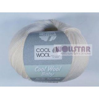 Lana Grossa Wolle Cool Wool Baby 207 Weiß Küche