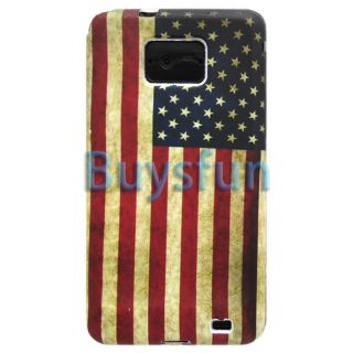 Retro America American Flag Gel Cover Case For Samsung Galaxy S2 i9100
