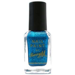 Barry M   Nail Paint   Nagellack Nr. 297   Blue Glitter (Blau Glitzer
