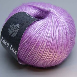 Lana Grossa Lace Lux 018 violett silber 50g Wolle
