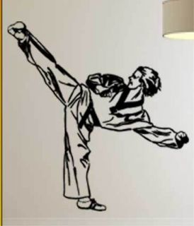 Wandtattoo Kung Fu Kickboxen Karate Judo Taekwondo S287