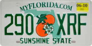 Original US Kennzeichen Nummernschild USA Florida
