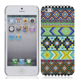 iPhone 5 5G Hard Case Azteken Design Schale Hülle Cover Tasche Schutz
