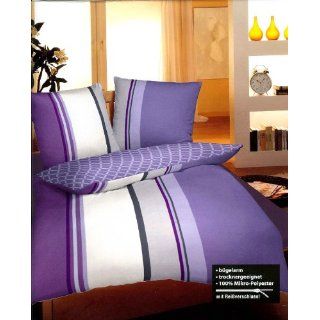 violett   grau / Größe 155 x 220 cm Küche & Haushalt