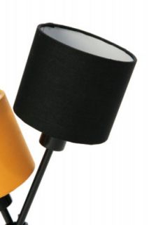 Tischlampe Tischleuchte DOLCE VITA schwarz/orange 55cm Design Lampe