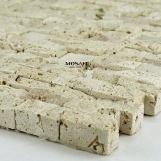 Marmor Mosaik Maurverblender Brickstone Beige   1 Matte