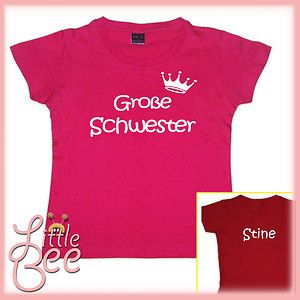Girl Shirt *Große Schwester* inkl.Wunschname WahlMotiv,Größe,Farbe