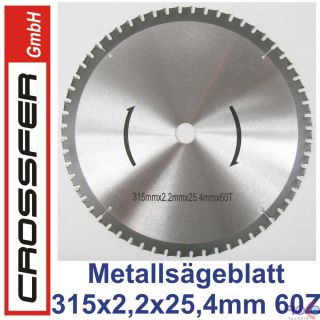METALLSÄGEBLATT HM 315mm Sägeblatt Metallverarbeitung