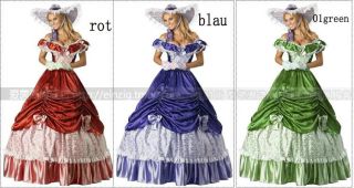 Krinolinenkleid,Ballkleid Biedermeierkleid,Westernkleid