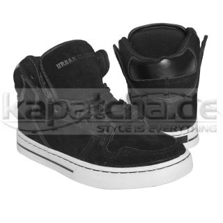 Urban Classics High Top Basketball Shoes Black White TB303