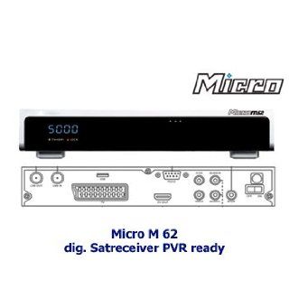 Micro M 62 Digitaler Satelliten Receiver silber Elektronik