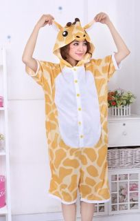 Giraffe Cosplay Anime Costume/Kigurumi Pajamas/Short sleeve/onesies