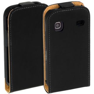 Premium Leder Flip Style Case f Samsung Galaxy Gio S5660 Etui Hülle