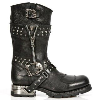 New Rock Engineer Boots mit Nietenverzierung