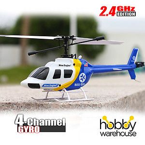 Nine Eagles SOLO PRO 328 Bell 206 4Ch 2.4Ghz RC Helicopter 328A RTF