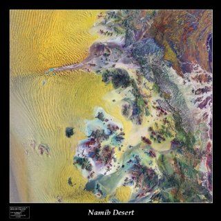 Namib Wüste (Namib desert) Satellitenbild 1243.000 84x84 cm (Earth
