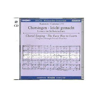 Weihnachtsoratorium BWV248  2 CDs Chorstimme Tenor und Chorstimmen