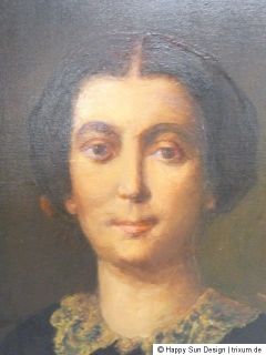 Antikes Ölgemälde Portrait Dame mit Rahmen Nr. 5020