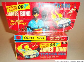 Reprobox Corgi Toys Nr. 336   James Bond Toyota 2000 GT mit Display