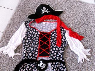 Piratin Piratenbraut Faschings Kostüm 4 tgl Gr.M 40 42 ** NEU