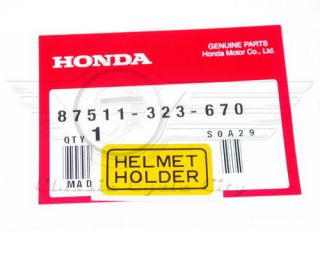 Genuine Honda helmet holder decal for Honda CB350 / CB400 / CB500