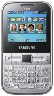 Samsung C3222 Ch@t322 Duos Dual Sim Metallic Silver NEU & OVP Chat322