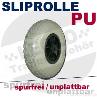Sliprolle PU Ø335x90 PU gefüllt pannensicher  Sliphilfe Trailer