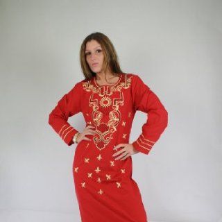 Damen Kaftan Hauskleid aus 1001 Nacht, Größe S, rot