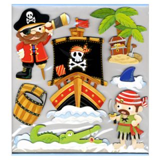 3D Sticker Wandsticker Wandaufkleber Kinderzimmer Dekoration Pirat