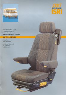 Isri 1000/337 Pro Wohnmobil  Transporter Sitz Prospekt 02 brochure