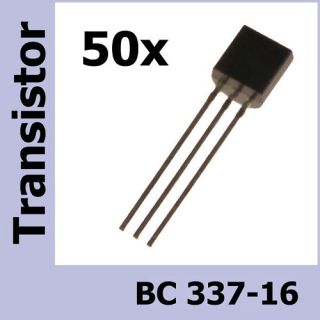 50 Transistor BC337 16 NPN 45V 800mA BC337  16 TO 92