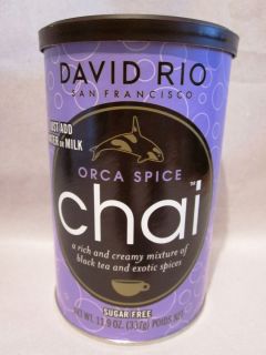 David Rio Chai Tee ORCA SPICE zuckerfrei Schwarztee 337g Latte Instant