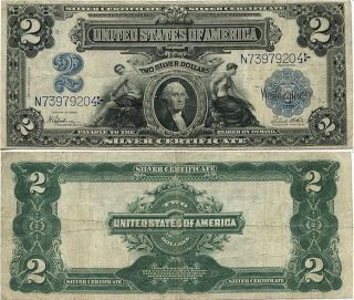 UNITED STATES 2 DOLLARS P 339 FINE NOTE 1899 *