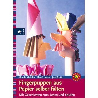 Fingerpuppen aus Papier selber falten. Mit Geschichten zum Lesen und