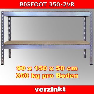 Werkstattregal Steckregal Arbeitstisch BIGFOOT 350 2VR