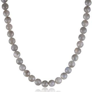 Antonio Bocceri Damen Collier Kugel Sterlingsilber 925 Labradorit Grau