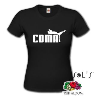 COMA Sport Fussball Soccer EM WM Kult Fun T Shirt Damen, versch