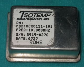 ISOTEMP OCXO131 191 10Mhz OCXO OSCILLATOR,square wave