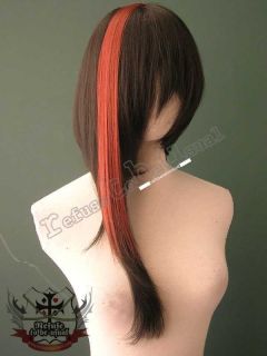 PUNK PUNK EMO CYBER HAIR EXTENSION costume 15 LAVA RED
