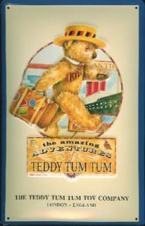 Teddy Tum Tum Blech Schild Reklame Bär Bear 20x30cm