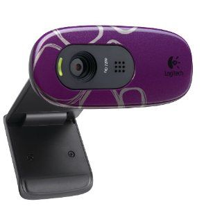 Logitech C270 HD Webcam Purple Pebbles Computer & Zubehör