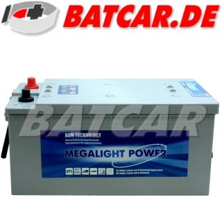 AGM Batterie Megalight POWER LKW Batterie 12V 230Ah