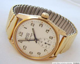 BWC Swiss Courage Herrenuhr 17 Steine Handaufzug Uhr vintage bwc