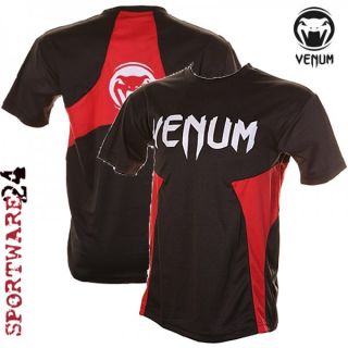 Venum Jam Dry Fit T Shirt MMA Fitness Sport Jogging schwarz S M L XL