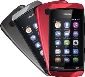 Nokia Asha 306 Smartphone (7,6 cm (3 Zoll) Touchscreen, 2 Megapixel