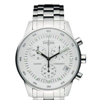 Davosa Herren Armbanduhr Analog Edelstahl weiss 16346425