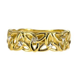 Damen Ring 9 Karat (375) Weißgold Gr. 57 (18.1) 4 Diamanten Z RC071DI