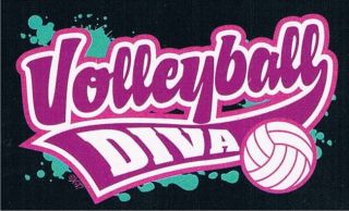VOLLEYBALL DIVA Funny Ball Sport Game Team Beach Volleybal T Shirt